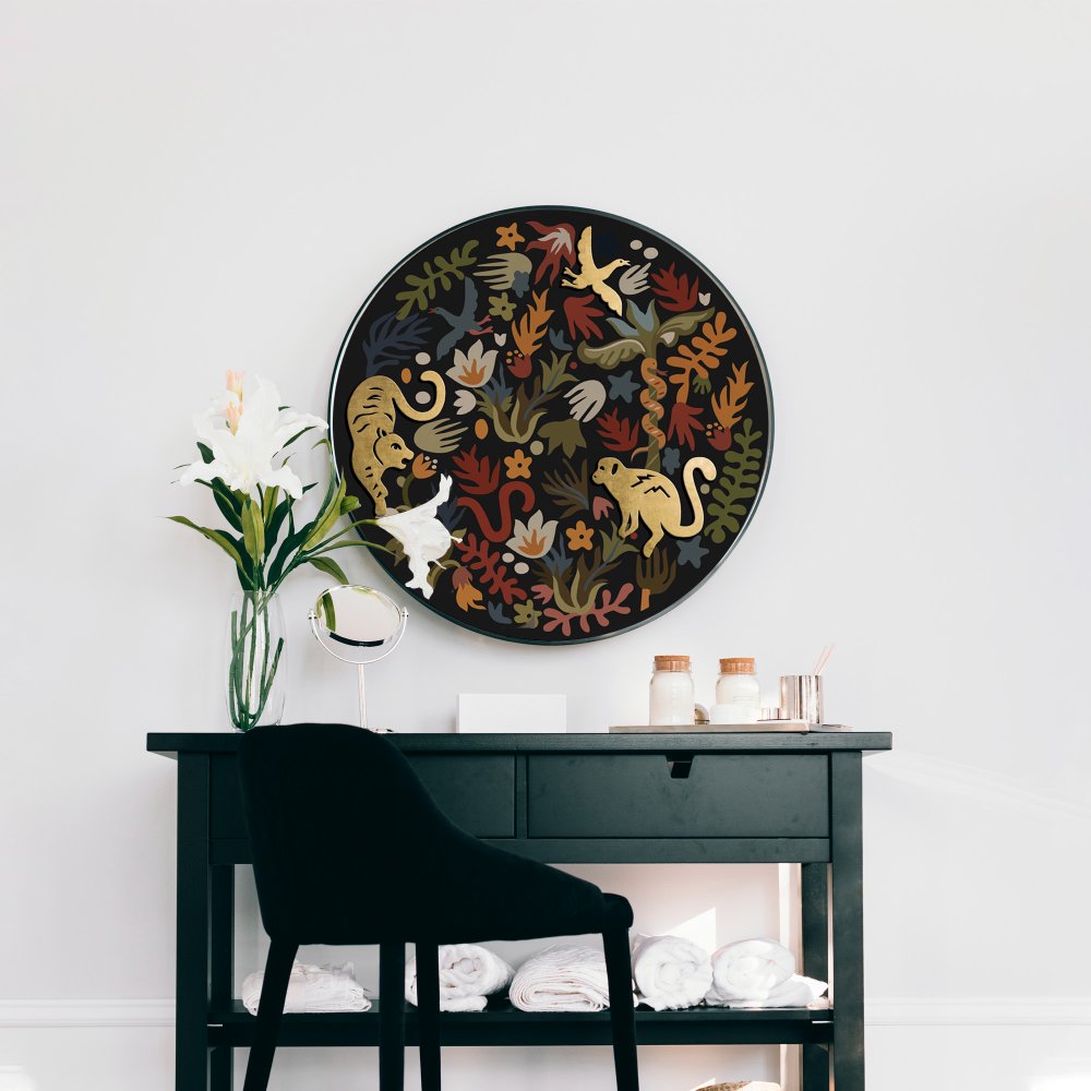 Among the wild - Brass mural